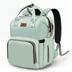 StarAndDaisy Baby Bag for Mother Travel/Diaper Bag with Insulated Baby Bottle Pocket/Diaper Bag for Mothers for Travel with Multi Compartments, Waterproof Diaper Bags for Mom, 24lt capacity - Green - Fast Shipping to USA & Canada