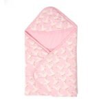 TIDY SLEEP New Born Baby Wrapper Nap Nest All Season Soft Swaddle Fluffy 2 Layered AC Wrapping Receiving Blanket for Baby Boys and Baby Girls (Pink2) - Fast Shipping to USA & Canada