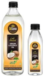 DiSano Cold Press Virgin Coconut Oil Bottle, 500 ml & DiSano Cold Pressed Virgin Coconut Oil, 250 ml - Fast Shipping to USA & Canada