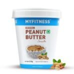 MYFITNESS Peanut Butter Classic Smooth 510g - Protein Boost, Vegan, Creamy Spread - Fast Shipping to USA & Canada