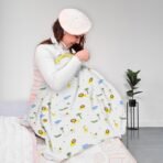 MOM's HOME Organic Cotton Muslin Nursing Cover For Breastfeeding Apron|Lion,1 Count,Multicolor - Fast Shipping to USA & Canada