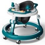 StarAndDaisy 360 Baby Walker 6-24 Months / 7 Level Height Adjustment Walker for Kids Boy and Girl with Switchable Food & Musical Toy Tray/Premium Baby Activity Walker - Blue - Fast Shipping to USA & Canada