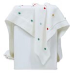 haus & kinder 100% Cotton Knitted Blanket for New Born Baby | Baby All Season AC Blankets | Quilt Wrapper for New Born Boy & Girl | Size 80 cm x 100 cm, 0 to 2 Years | Polka Blanket (White) - Fast Shipping to USA & Canada