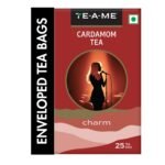 TE-A-ME Elaichi Teabags, Flavoured Chai, Black Tea, 50 gram | 25 Tea bag | Diwali Gift - Fast Shipping to USA & Canada