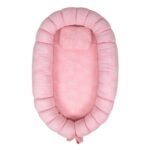 TIDY SLEEP Baby Nest - Soft Lounger for Newborns and Infants (Puff Pink) - Fast Shipping to USA & Canada