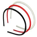 TEMPERIA (3 pcs) Hair Band For Girls Women & Kids - Stylish & Fancy Hairband Headband Cute Accessories - 1 Red, 1 Black, 1 White - Fast Shipping to USA & Canada