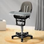 StarAndDaisy Little Nest Baby High Chair/Study Chair/Multifunctions Baby Chair for 6 Months to 6 Years Girls & Boys, Height Adjustable, Detachable Tray & One-Hand Adjustable - Grey - Fast Shipping to USA & Canada