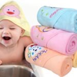 MOM CARE Cotton Hooded Bath Towels for Newborn Baby Wash Cloth for Babies Extra Soft Bathing Towel Infants Toddlers,(Pack of 1) Yellow L-76cm X B-76cm - Fast Shipping to USA & Canada