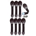 Kids Station Furniture Safety Locks For Baby Safety|Strong & Adhesive Child/Toddler/Infants Safety Locks For Drawers, Cabinets, Fridge and Cupboard|Baby Safety Product|With 3M Tape|Pack Of 8 (Brown) - Fast Shipping to USA & Canada