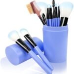 Focallure Professional Makeup Kit for Girls - 12Pcs Foundation Eyeshadow Eyeliner Concealer Contour Make up Blending Brushes (Blue) - Fast Shipping to USA & Canada