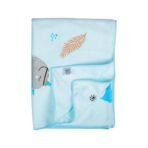 Mee Mee Micro Fiber Baby Bath Towel for New Born | Wash Cloth, Quick Absorbent, Extra Soft Cotton Towels for Kids/Toddlers/Infants/Babies, Pack of 1(Blue) 70X110 CM - Fast Shipping to USA & Canada