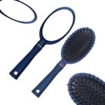 TEMPERIA (1 pcs) Hair Comb for Women & Men - Paddle & Flat Hair Brush For Adding Curls, Volume & Waves - Premium & Ergonomic Hairbrush with Back Mirror (Random Colors) (MN02) - Fast Shipping to USA & Canada