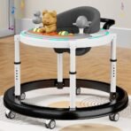 StarAndDaisy Walker for Kids 6 to 24 Months, Baby Walker Boy & Girl with RGB Lights & Musical Toy Tray, Walker for Kids for 1 Year with Multi Level Height Adjustment. - Fast Shipping to USA & Canada