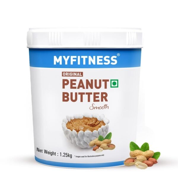 MYFITNESS Peanut Butter Classic Smooth 1.25kg - Protein Boost, Vegan, Creamy Spread - Fast Shipping to USA & Canada