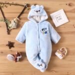 First Kick Baby Wearable Sleeping Bag New Born Hooded Snap Button Closer Security Bag (12-18 Months, Sky Blue) - Fast Shipping to USA & Canada
