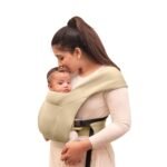 haus & kinder Enlace Baby Carrier Soft,Breathable & Lightweight Infant Carrier For Newborns & Toddlers Hands-Free,Adjustable Straps,(Age 0-18M,Weight 3.2-11.3 kg) Machine Washable,Easy to Wear (Beige) - Fast Shipping to USA & Canada