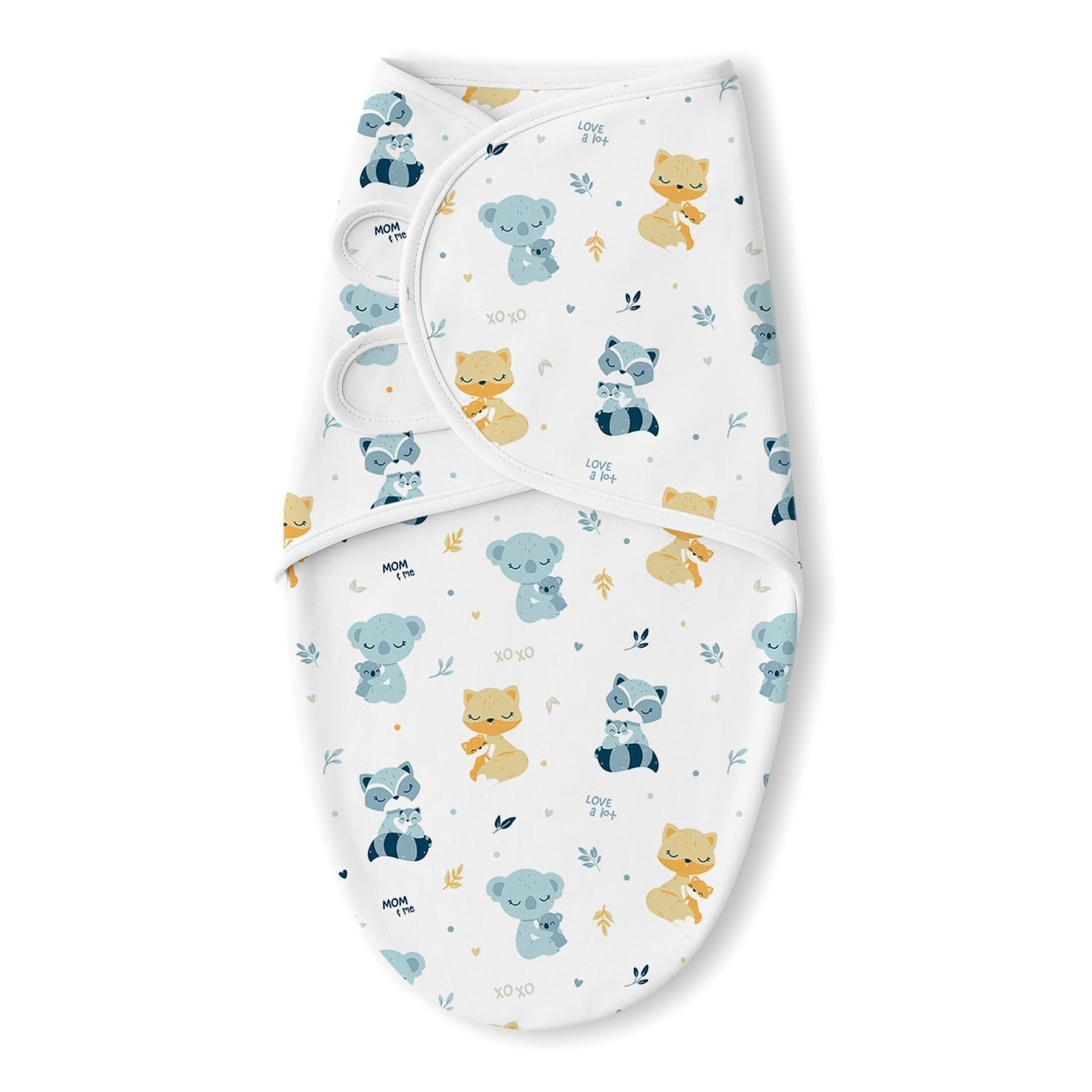 61lTRanK39L-1.jpg TIDY SLEEP Newborn Baby Swaddle & Hug Me Wrap | 100% Cotton Adjustable Sleep Sack | Soft, Breathable & Lightweight | Velcro Closure for 0-6 Months | Mom&Me - Fast Shipping to USA & Canada - Image 1