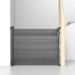 Kids Station Retractable Safety Gate for Toddlers - Barrier Fence - Mesh Baby Gate for Door and Stairs - Retractable Mesh - Height 90cm or 2.9ft - Expandable to 140cm or 4.6ft (Black) - Fast Shipping to USA & Canada