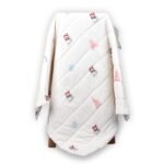 MOM'S HOME Organic Cotton Baby AC Quilt - Snowman - 0-3 Years - 110X120Cms - Fast Shipping to USA & Canada