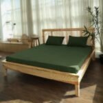 Tidy Sleep 100% Waterproof Premium Cotton Mattress Protector | Breathable and Hypoallergenic Ultra Soft Fitted Bed Protector (75"x36" Single) Green - Fast Shipping to USA & Canada