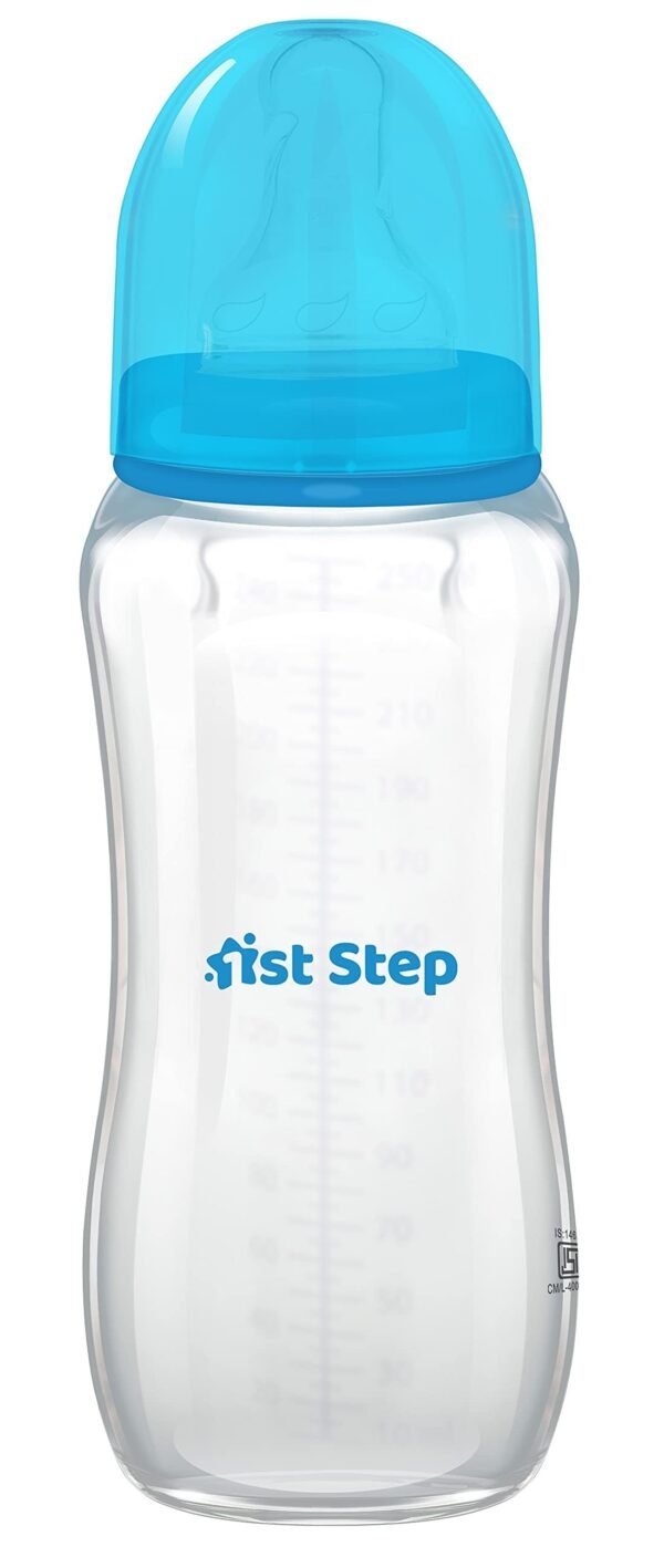 1st Step 8 oz./250 ml BPA Free Feeding Bottle- (Blue, 8 oz./250 ml.) - Fast Shipping to USA & Canada