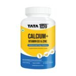 TATA 1mg Veg Calcium & D3 Malate - 60 Tabs - Fast Shipping to USA & Canada