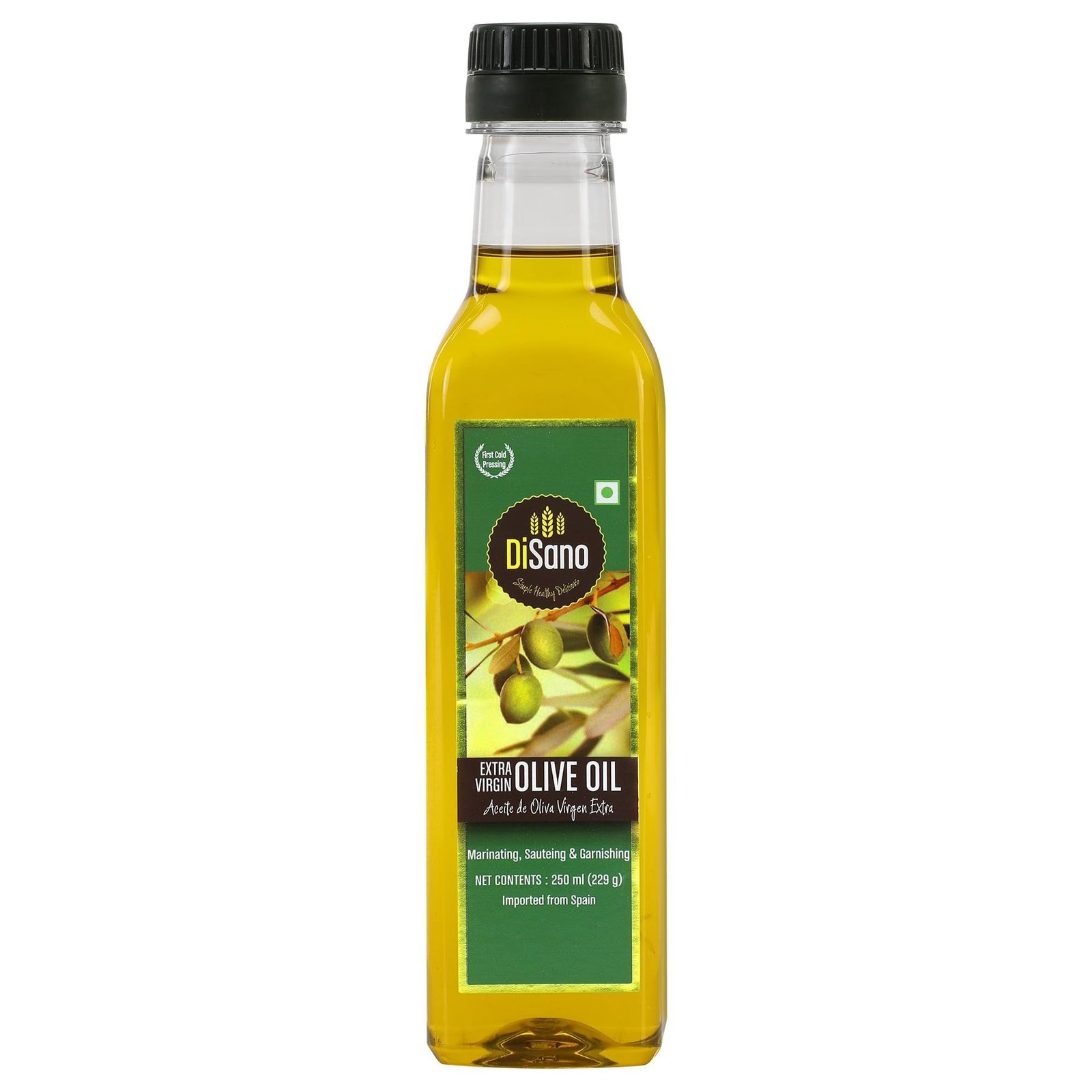 61ougD2IPVL-1.jpg DiSano Extra Virgin Olive Oil 250ml, Cold Pressed, First Extraction, Ideal for Sauteing, Grilling & Dressing - Fast Shipping to USA & Canada - Image 1