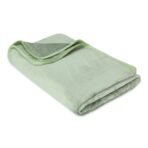 haus & kinder Fur Blanket & Single Blanket for Kids up to 12 Years - 450 GSM Super Soft Blanket for New Born Baby, Warm Blankets for Winter, Baby Warm Blanket Plush, 150x230 CM, Sage Green, 1 Pc - Fast Shipping to USA & Canada