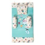 TIDY SLEEP New Born Baby Bedding/Gadda Bed Set for Babies with 2 Side Bolster & Head Pillow | Baby Sleeping Bed for 0 to 12 Months (Our Mission) - Fast Shipping to USA & Canada