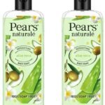 Pears Naturale Detoxifying Aloe Vera Body Wash 250 ml, 100% Natural Ingredients, Liquid Shower Gel with Olive Oil for Glowing Skin - Paraben Free (Pack of 2) - Fast Shipping to USA & Canada