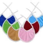 First Kick Waterproof Laminated Baby Apron with Bib Knot Pack of 6 - Fast Shipping to USA & Canada