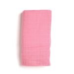 TIDY SLEEP 100% Cotton New Born Baby Muslin Swaddle Wrapper | Newborn Little Finder Soft Blanket for 0-6 Months |Pack of 1|100 cm x 100 cm (Pink) - Fast Shipping to USA & Canada