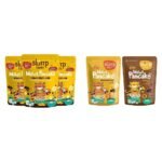 Slurrp Farm Instant Breakfast Millet Pancake Mix Banana Choco-Chip Supergrains Chocolate 150g x2 - Fast Shipping to USA & Canada