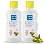 Mee Mee Gentle Baby Shampoo 400ml | For Daily Moisturizing Enriched with Olive Extracts | Tear-Free Formula Nourishes & Protects Sensitive Skin | Hypoallergenic, Sulfate and Paraben-Free (Pack of 2) - Fast Shipping to USA & Canada