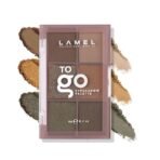 Lamel- To Go Eyeshadow Palette 403-Cold Brown|Compact & travel-friendly |Combination of mattes and shimmers |Highly pigmented |Super blendable formula |6gm - Fast Shipping to USA & Canada