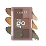 Lamel- To Go Eyeshadow Palette 403-Cold Brown|Compact & travel-friendly |Combination of mattes and shimmers |Highly pigmented |Super blendable formula |6gm - Fast Shipping to USA & Canada