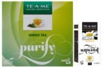 TE-A-ME Unwind Pure Chamomile, 25 Herbal Tea Bags & TE-A-ME Purify Green Tea, 100 Tea Bags | Green tea bags 100 pcs | Green Tea | Green Tea 100 Tea Bag Pack - Fast Shipping to USA & Canada