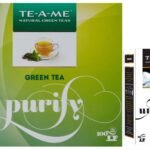 TE-A-ME Unwind Pure Chamomile, 25 Herbal Tea Bags & TE-A-ME Purify Green Tea, 100 Tea Bags | Green tea bags 100 pcs | Green Tea | Green Tea 100 Tea Bag Pack - Fast Shipping to USA & Canada