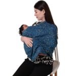 a baby cherry-Nursing Cover, Nursing Covers for Feeding Mom, Feeding Cover Breastfeeding Mother, Feeding Cover for Mom, Multi-Use, Breathable, 360 Full Privacy (Blue),1 Count - Fast Shipping to USA & Canada