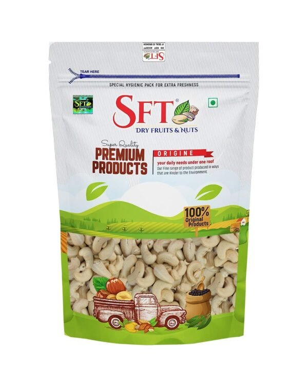 SFT Pure Cashews Whole/Kaju, 500g, Nutritious & Delicious, Premium Kaju nuts, Rich in Protein, Magnesium & Phosphorus, Deluxe Size & Crunchy Nuts - Fast Shipping to USA & Canada