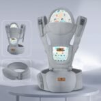 StarAndDaisy 9-in-1 Adjustable Baby Carrier Bag for 0-3 Years for Newborn/Baby Essentials Holder Carrying Bags Boy & Girl/Large Storage & Phone Pocket/New Mom Gifts-Grey - Fast Shipping to USA & Canada