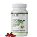 INLIFE Magnesium Glycinate 1100mg with Zinc - 120 Capsules - Fast Shipping to USA & Canada
