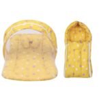 Infantbond Mattress with Net & Sleeping Bag (Yellow Star) ? Fast Shipping to USA & Canada