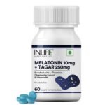 INLIFE Melatonin 10mg with Tagar & B6 - 60 Tablets - Fast Shipping to USA & Canada