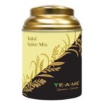TE-A-ME Green Tea Tulsi Mix 50gm Tin | Premium Dried Tulsi Leaves with Warming Spices | Caffeine-Free | Diwali Gift - Fast Shipping to USA & Canada