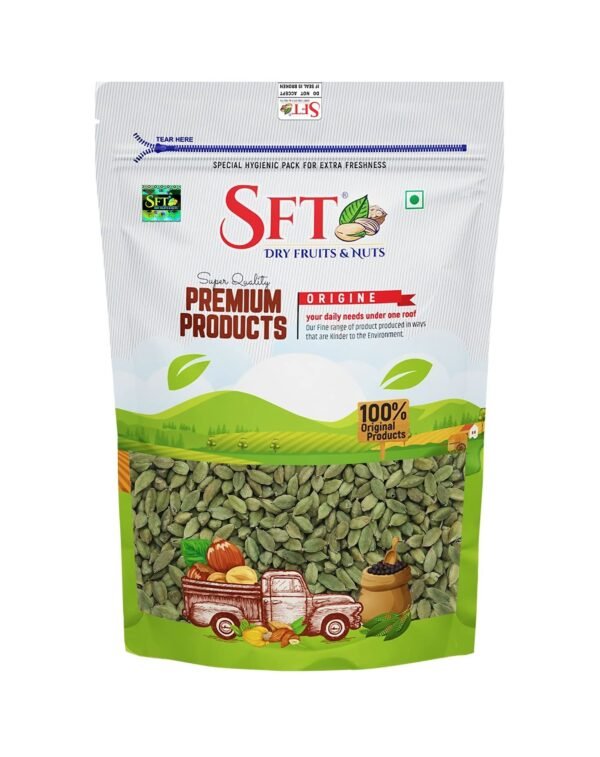 SFT Whole Green Cardamom (Elaichi), 100g - Fast Shipping to USA & Canada