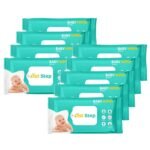 1st Step Baby Wet Wipes Enriched With Aloe-Vera And Jojoba Oil (80Pcs, Pack Of 9) - Fast Shipping to USA & Canada