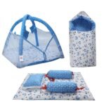 Infantbond All-in-One Bedding Essential Pack of 6 (Blue Moon) ? Fast Shipping to USA & Canada