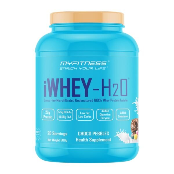 Myfitness iWhey H2O 500g | 100% Whey Protein Isolate | Choco Pebbles - Fast Shipping to USA & Canada