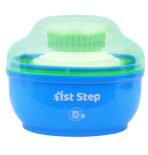 1st Step Powder Box with Refillable Powder Puff (Blue) - Fast Shipping to USA & Canada